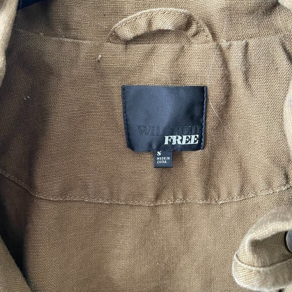 ARITZIA Wilfred Free Oversized Cargo Military Jacket Brown Small - Picture 6 of 9